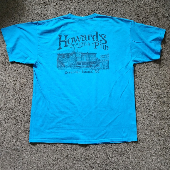 Blue/Black Howard's Pub NC Tee, Men's XL - Picture 2 of 8